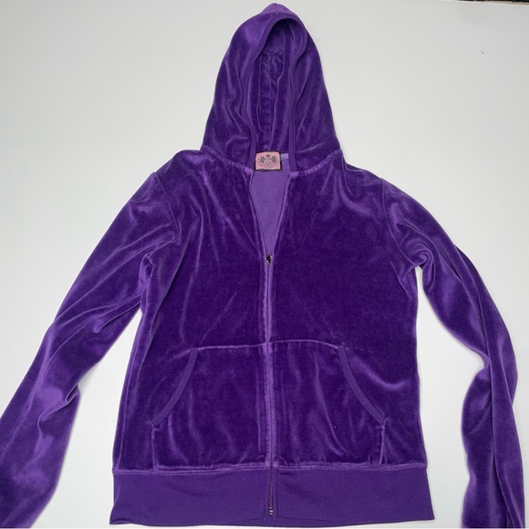 Juicy Couture purple velour tracksuit with baby pink detailing - Picture 4 of 5